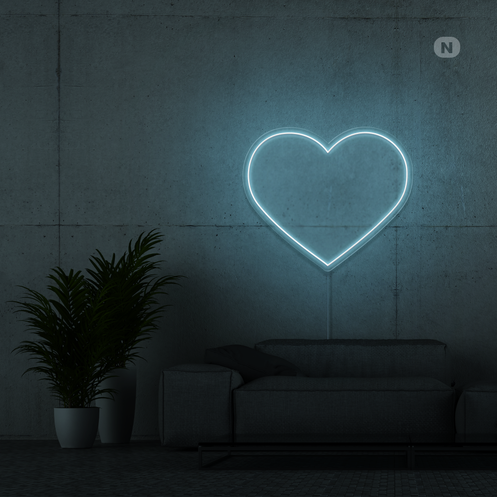 Cartel neon Corazón