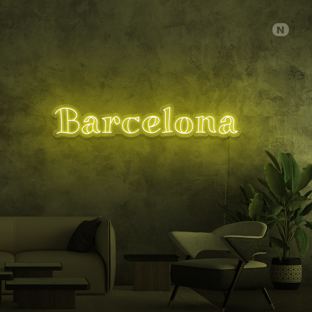 Cartel Neon Barcelona