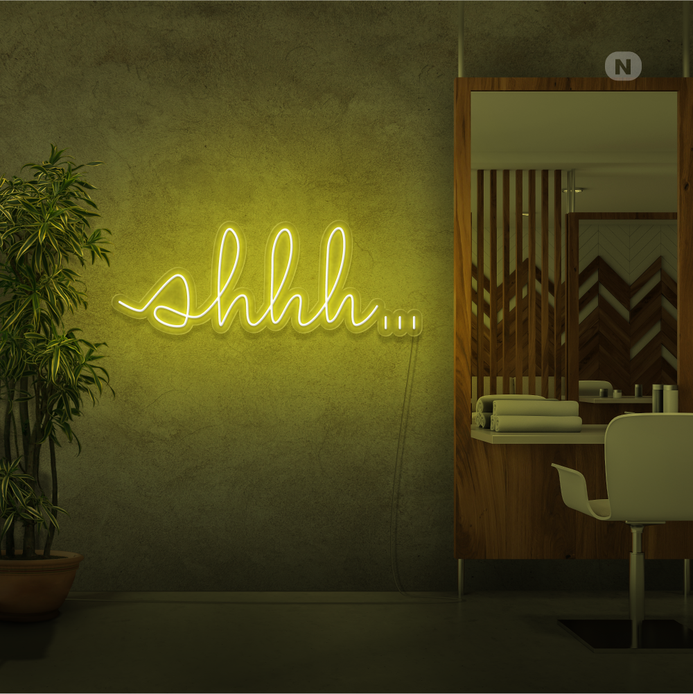 Cartel neon Shhh