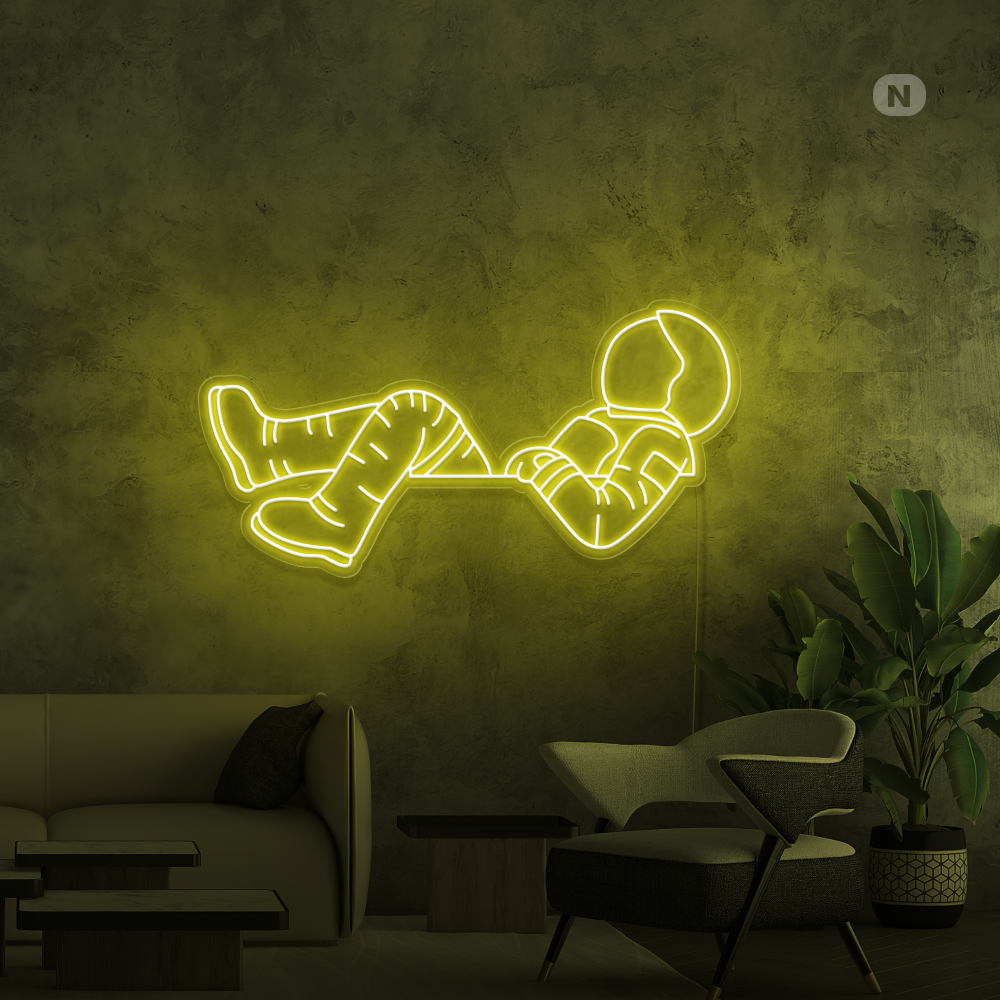 Cartel neon Astronauta