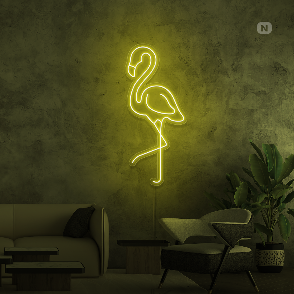 Cartel neon Flamingo