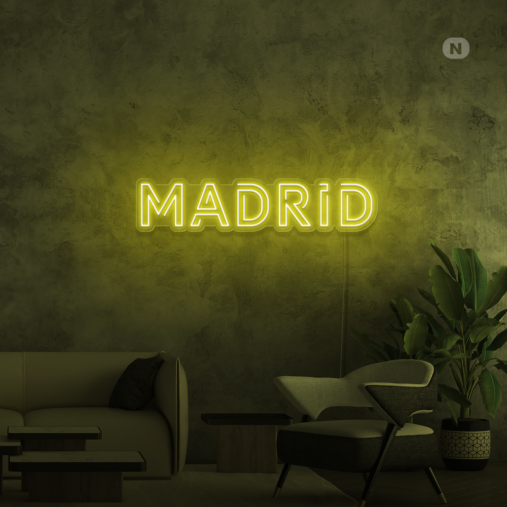 Cartel Neon Madrid