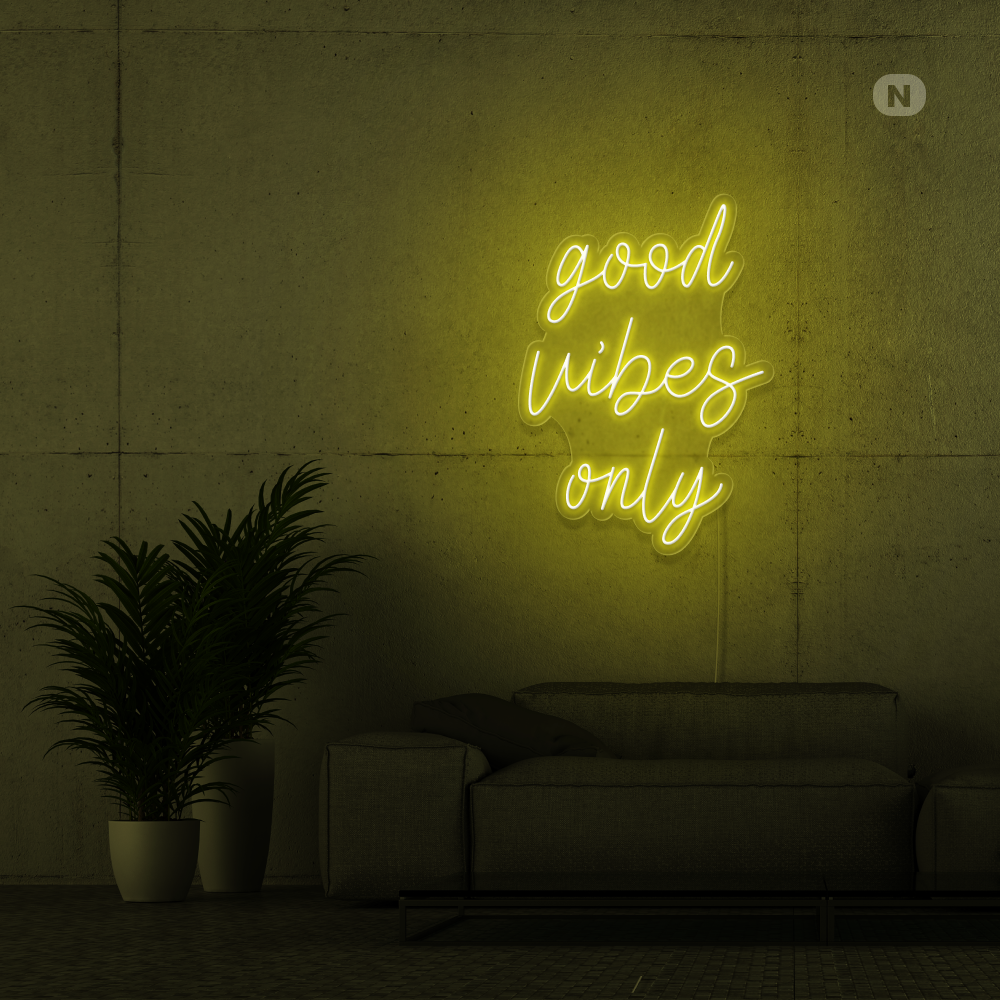 Cartel neon Good Vibes Only