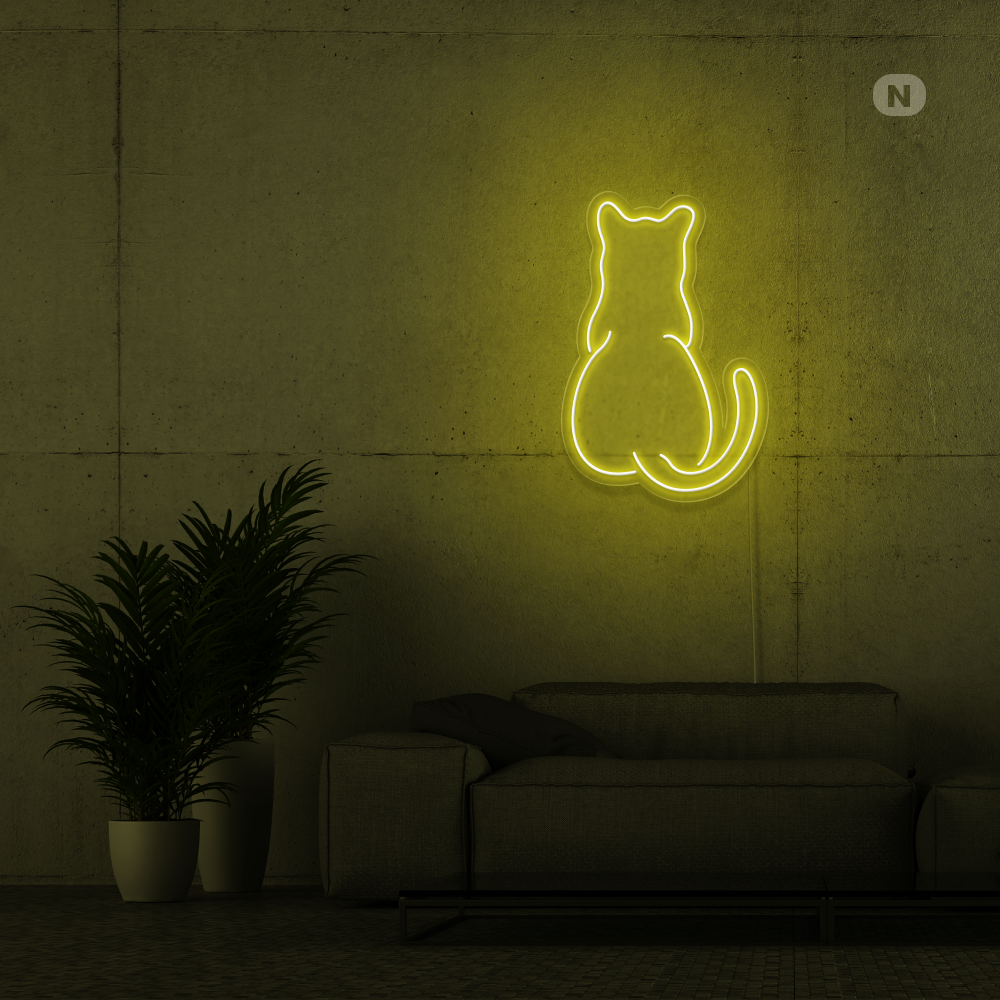 Cartel neon Gato