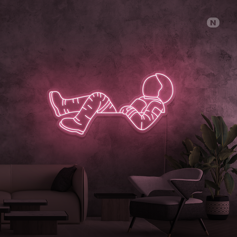 Cartel neon Astronauta