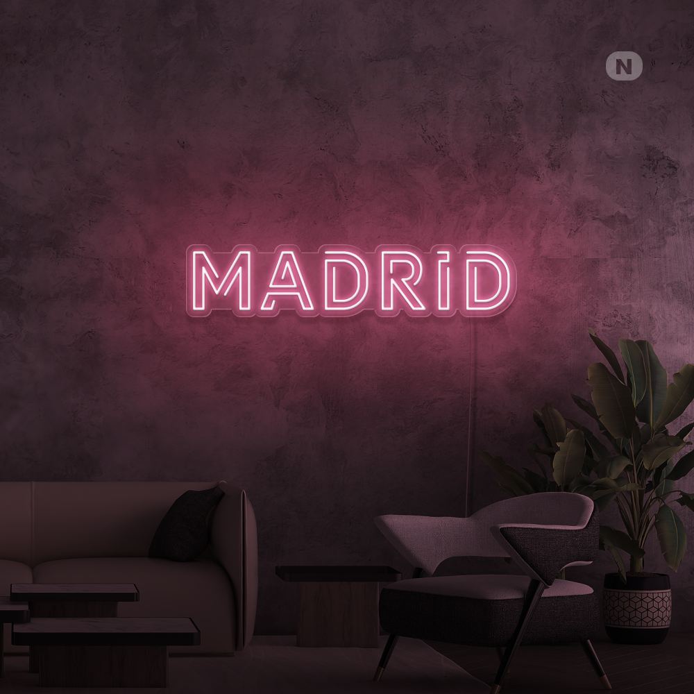 Cartel Neon Madrid