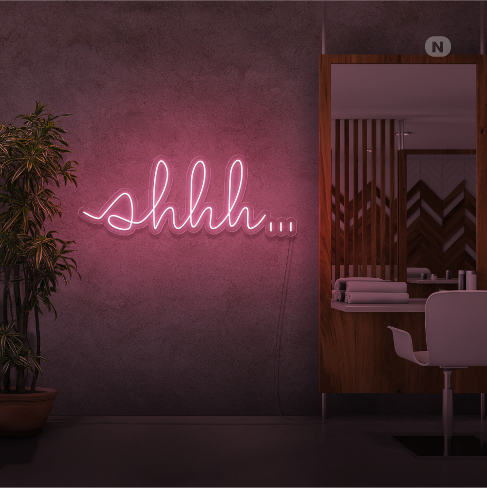 Cartel neon Shhh