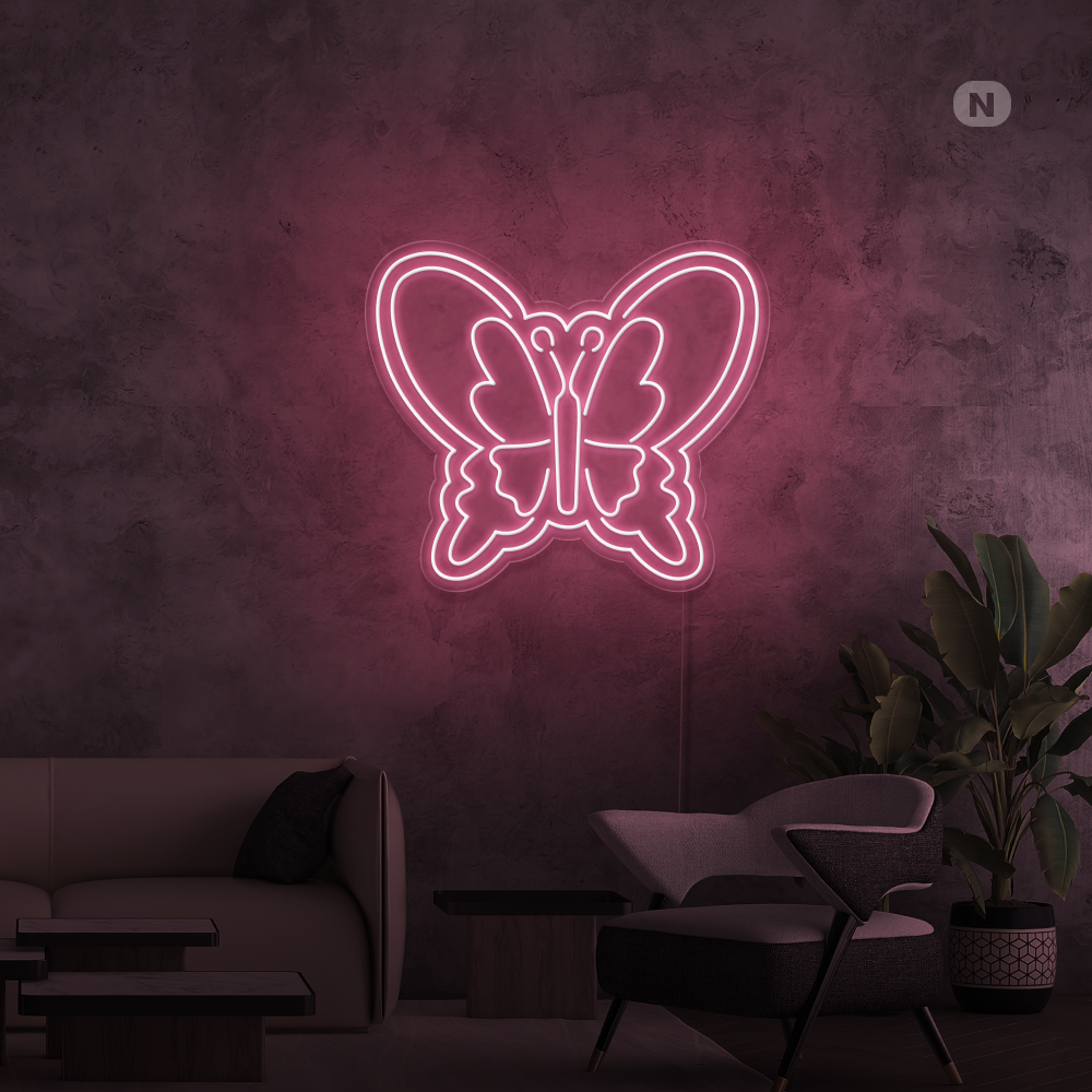 Cartel neon Mariposa