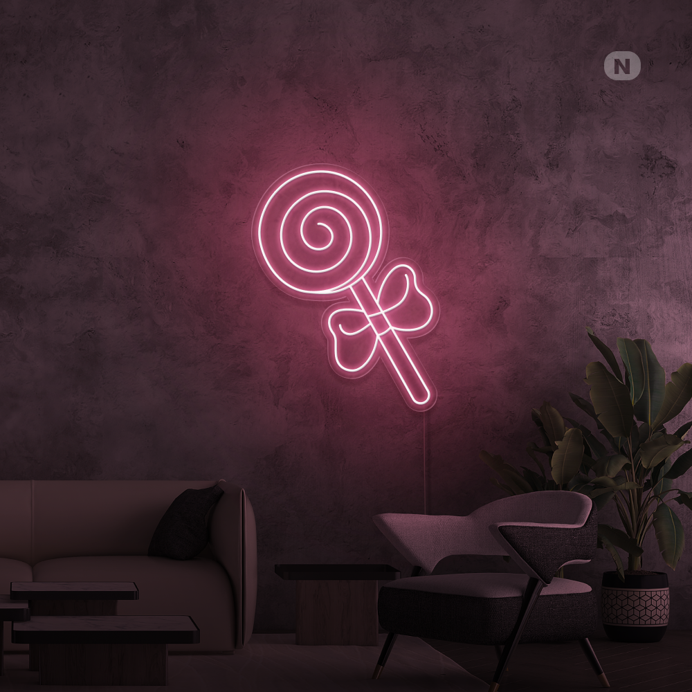 Cartel neon Piruleta