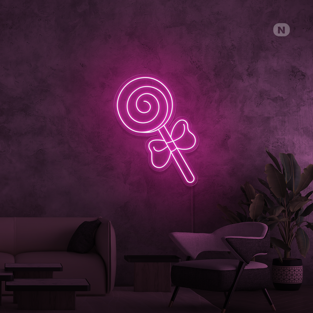 Cartel neon Piruleta