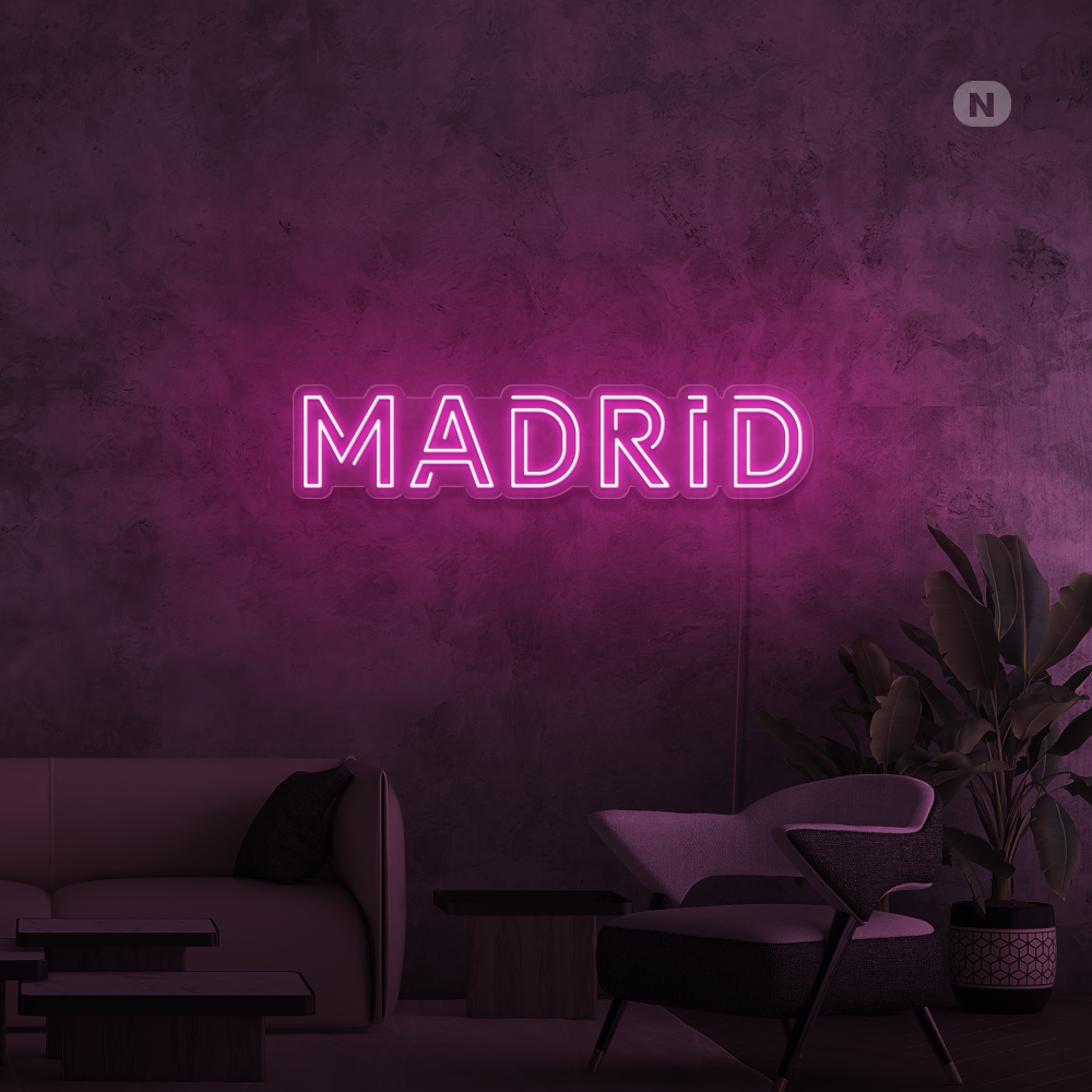 Cartel Neon Madrid