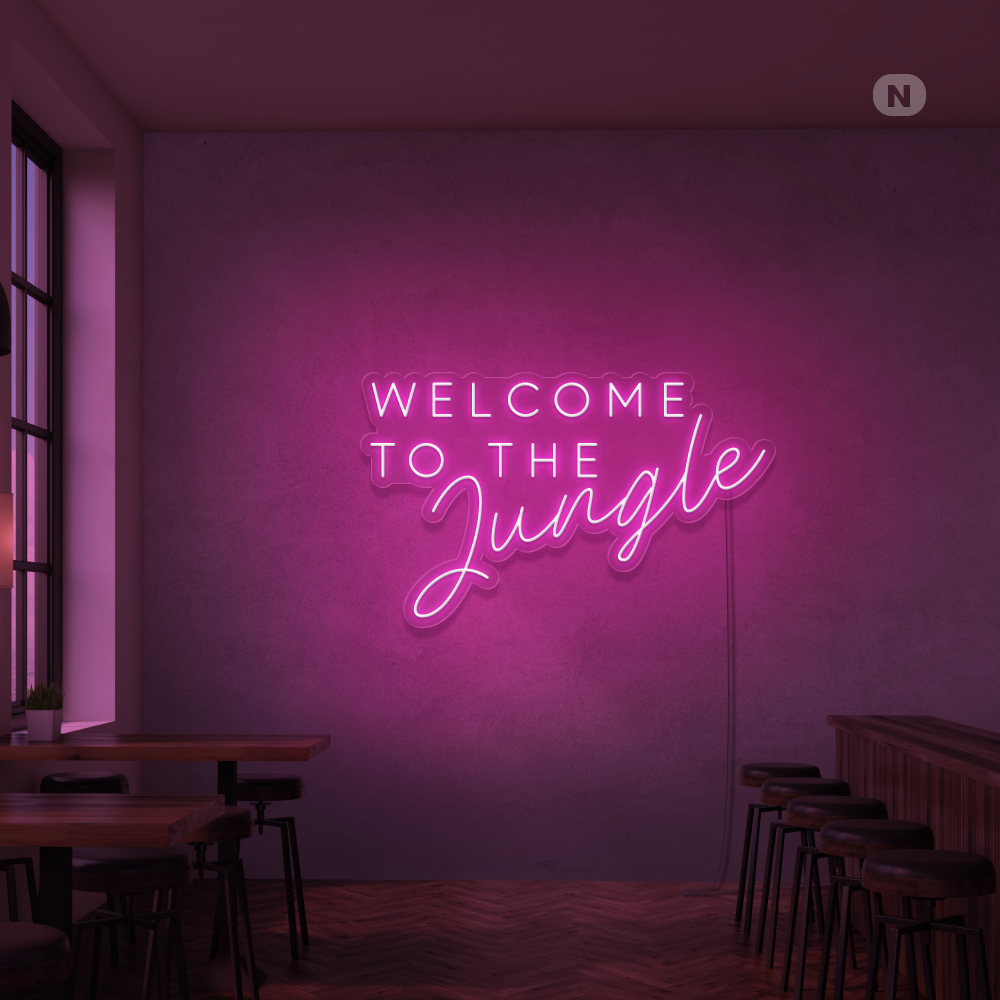 Cartel neon Welcome to the Jungle