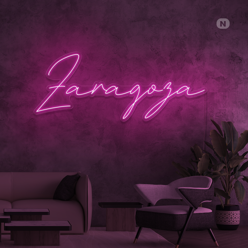 Cartel Neon Faragoza