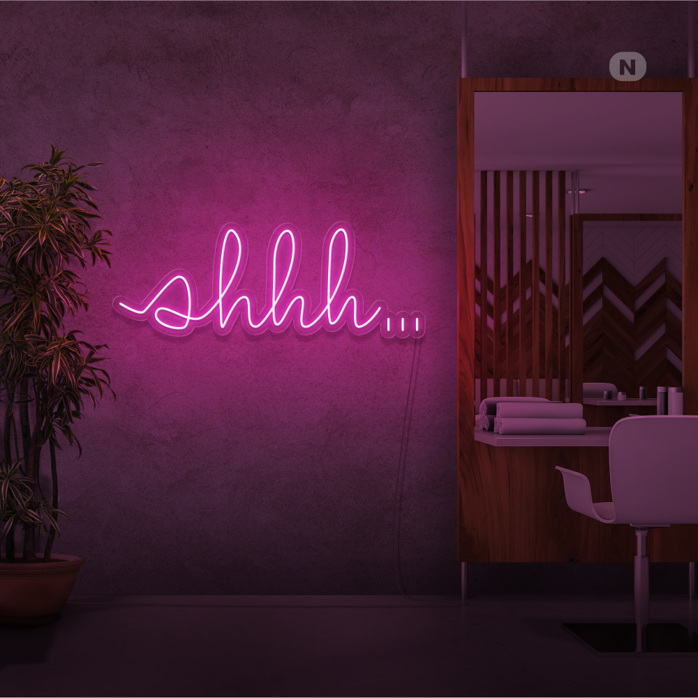 Cartel neon Shhh