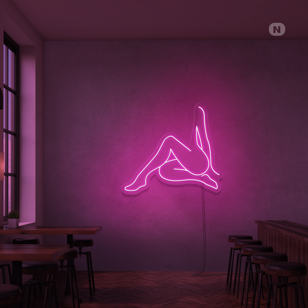Cartel neon Sexy Girl