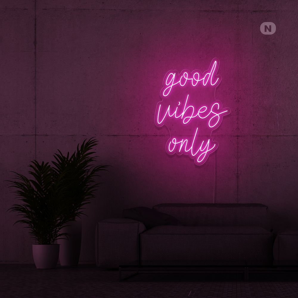 Cartel neon Good Vibes Only