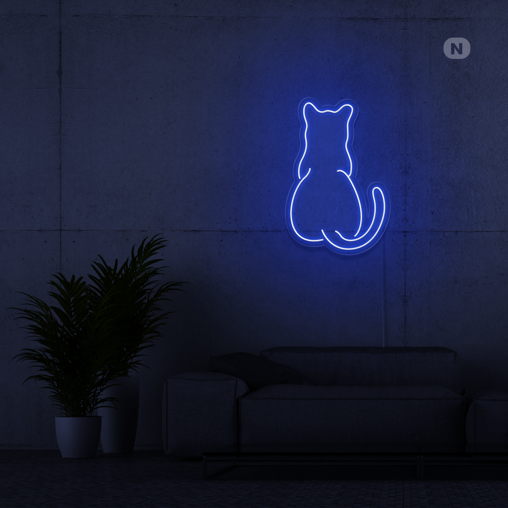 Cartel neon Gato