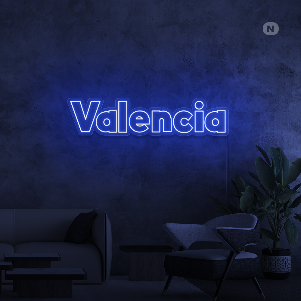 Cartel Neon Valencia