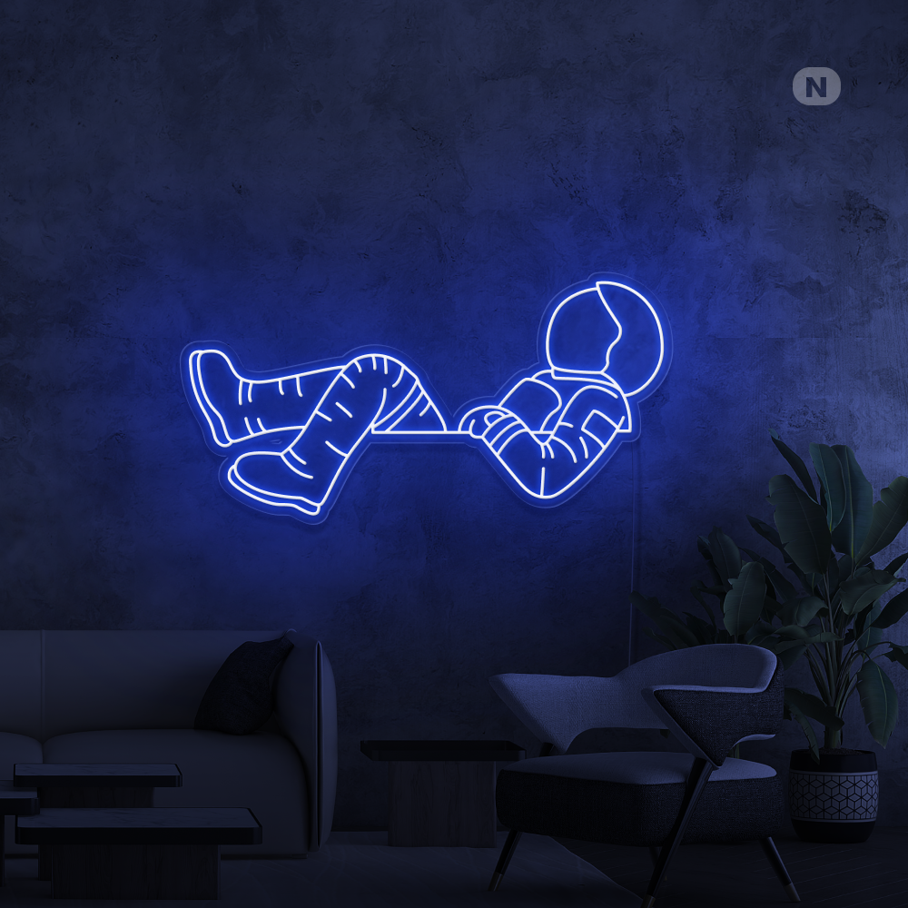 Cartel neon Astronauta