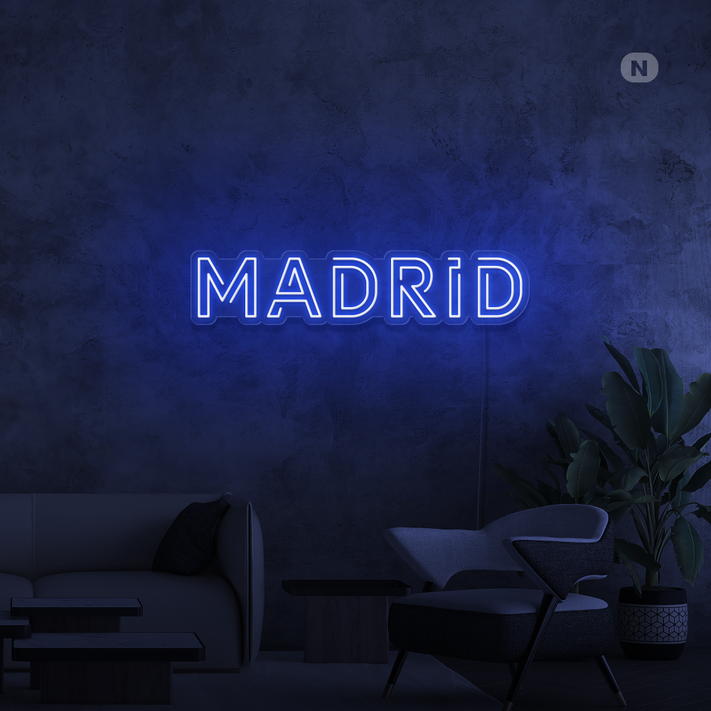 Cartel Neon Madrid