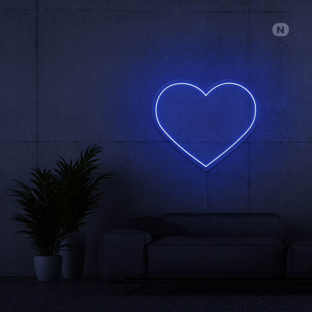 Cartel neon Corazón