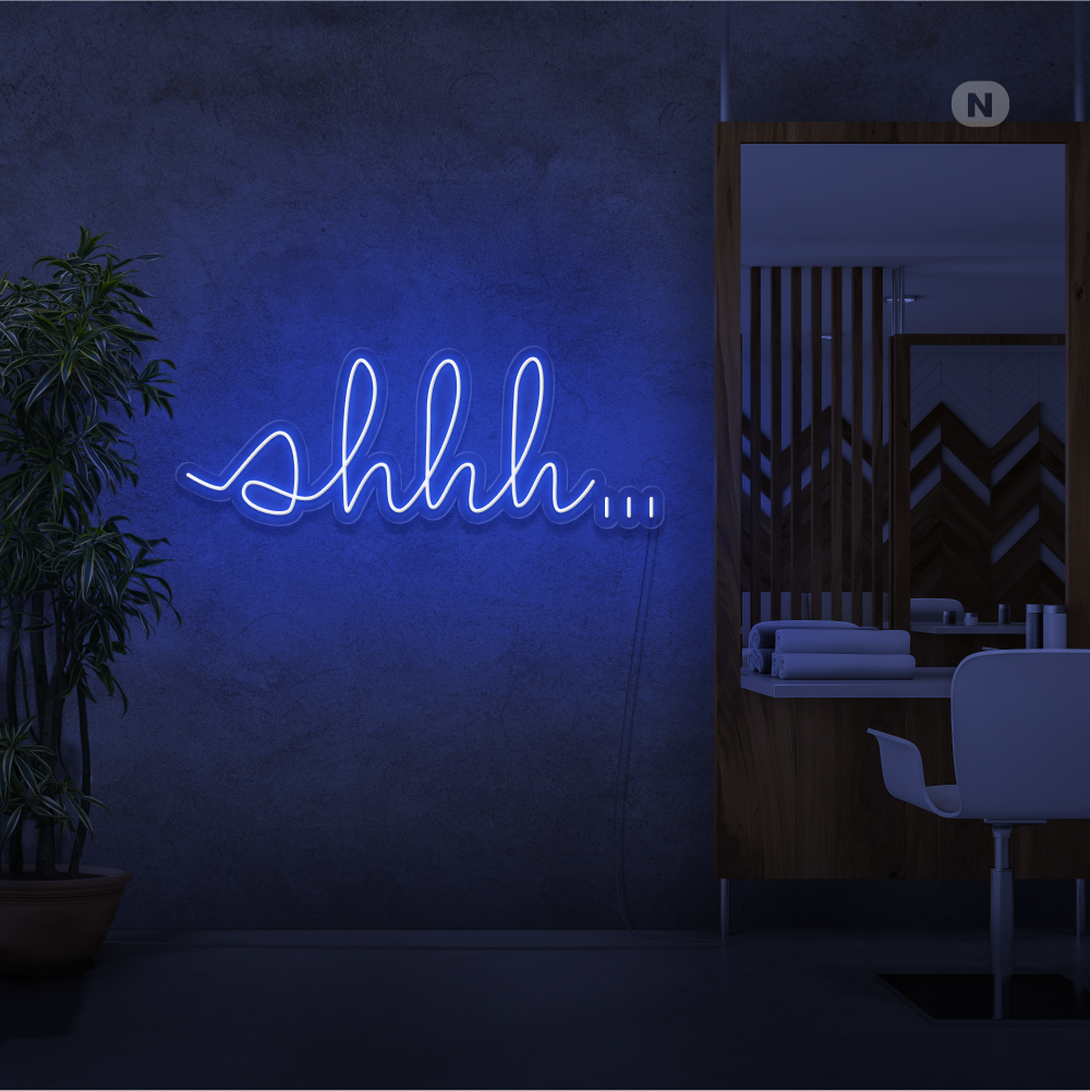 Cartel neon Shhh