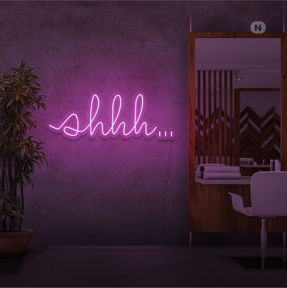 Cartel neon Shhh