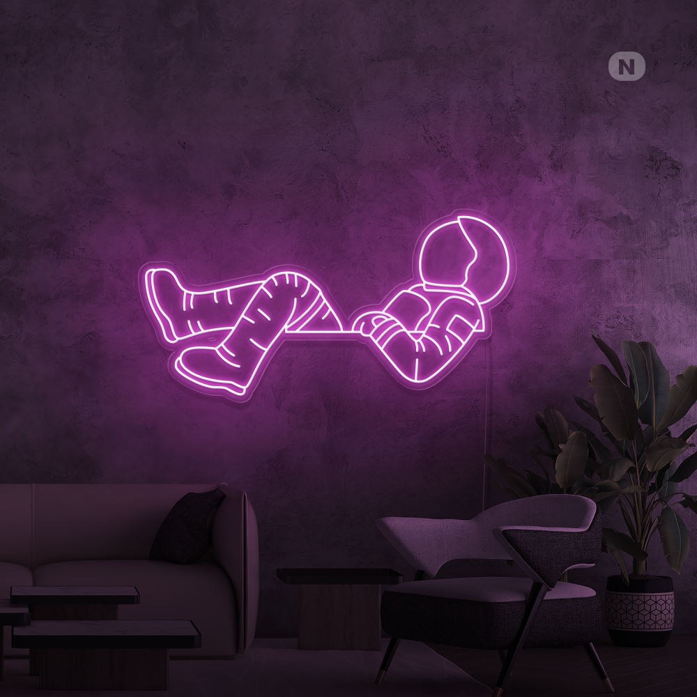 Cartel neon Astronauta