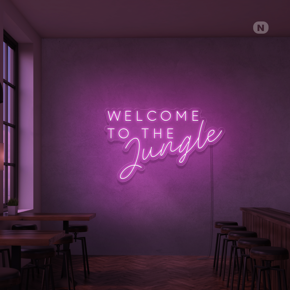 Cartel neon Welcome to the Jungle