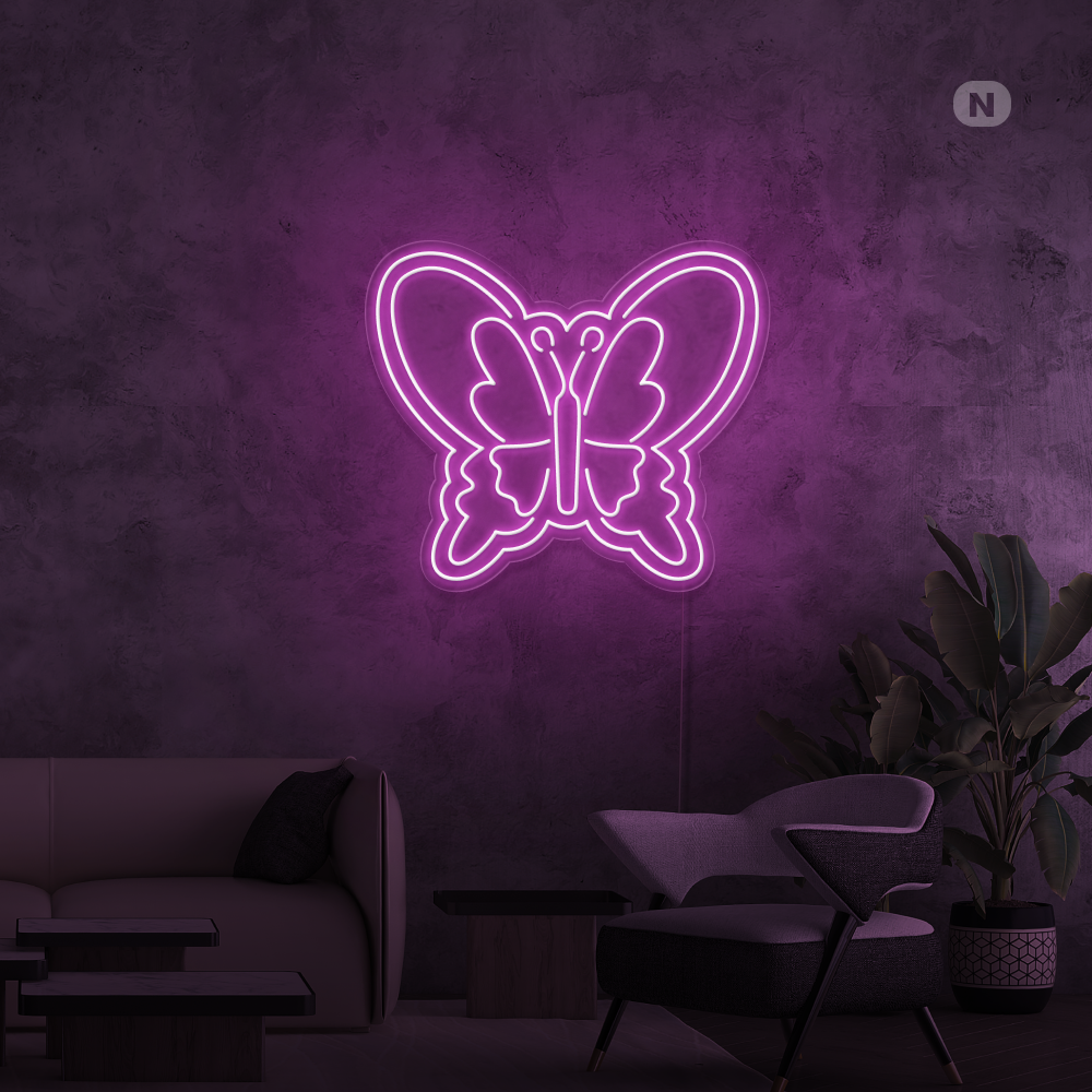 Cartel neon Mariposa