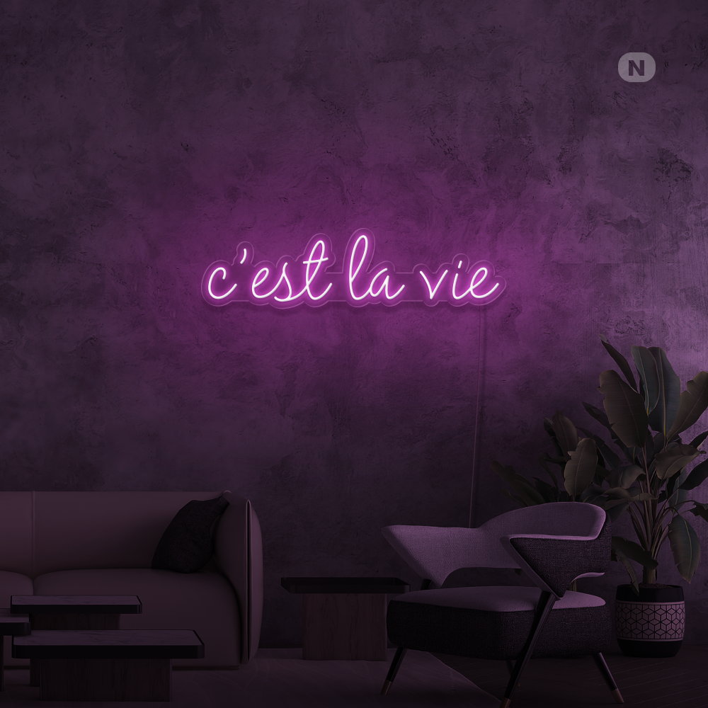 Cartel neon cestlavie