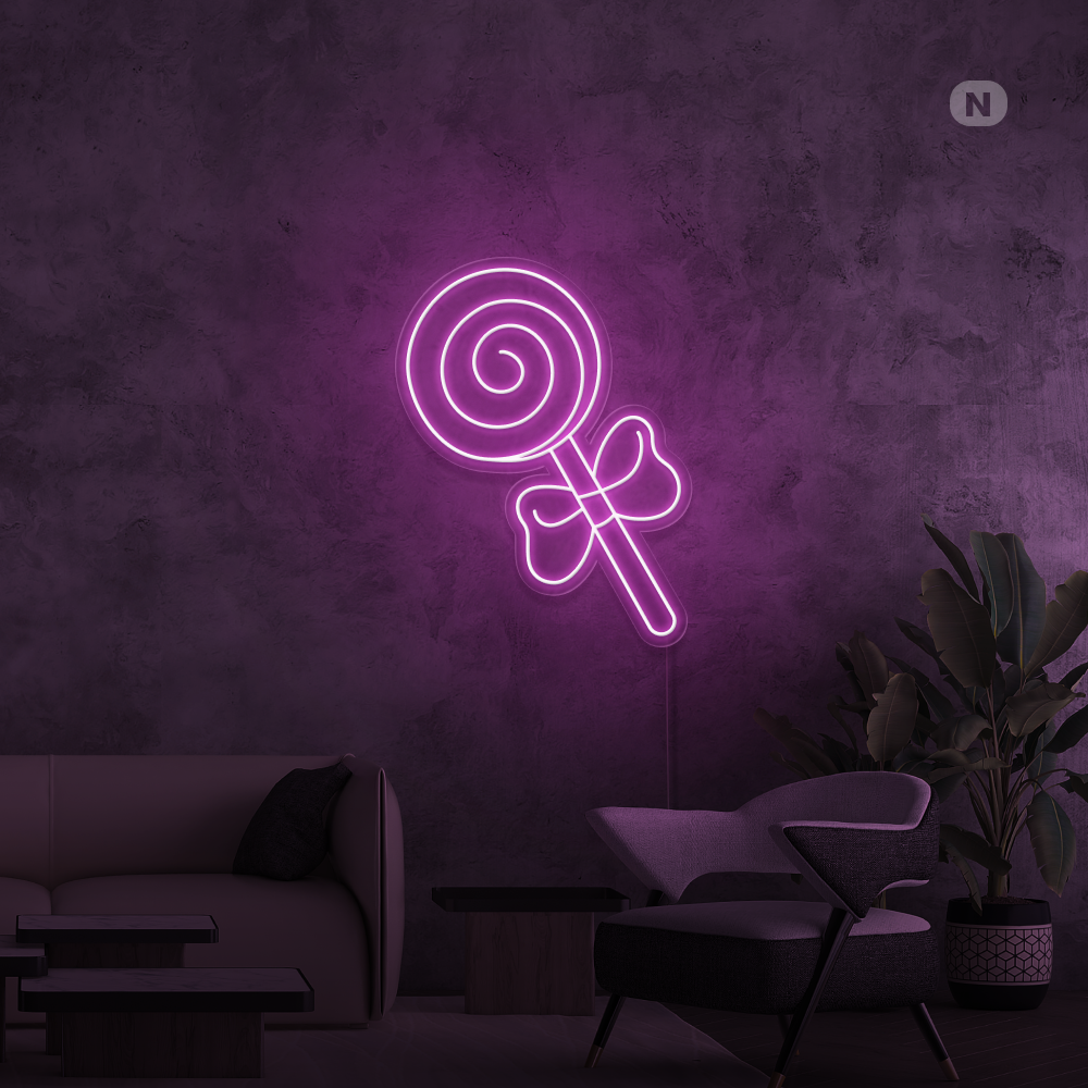 Cartel neon Piruleta