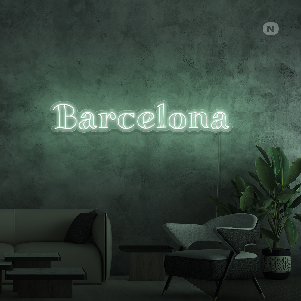 Cartel Neon Barcelona