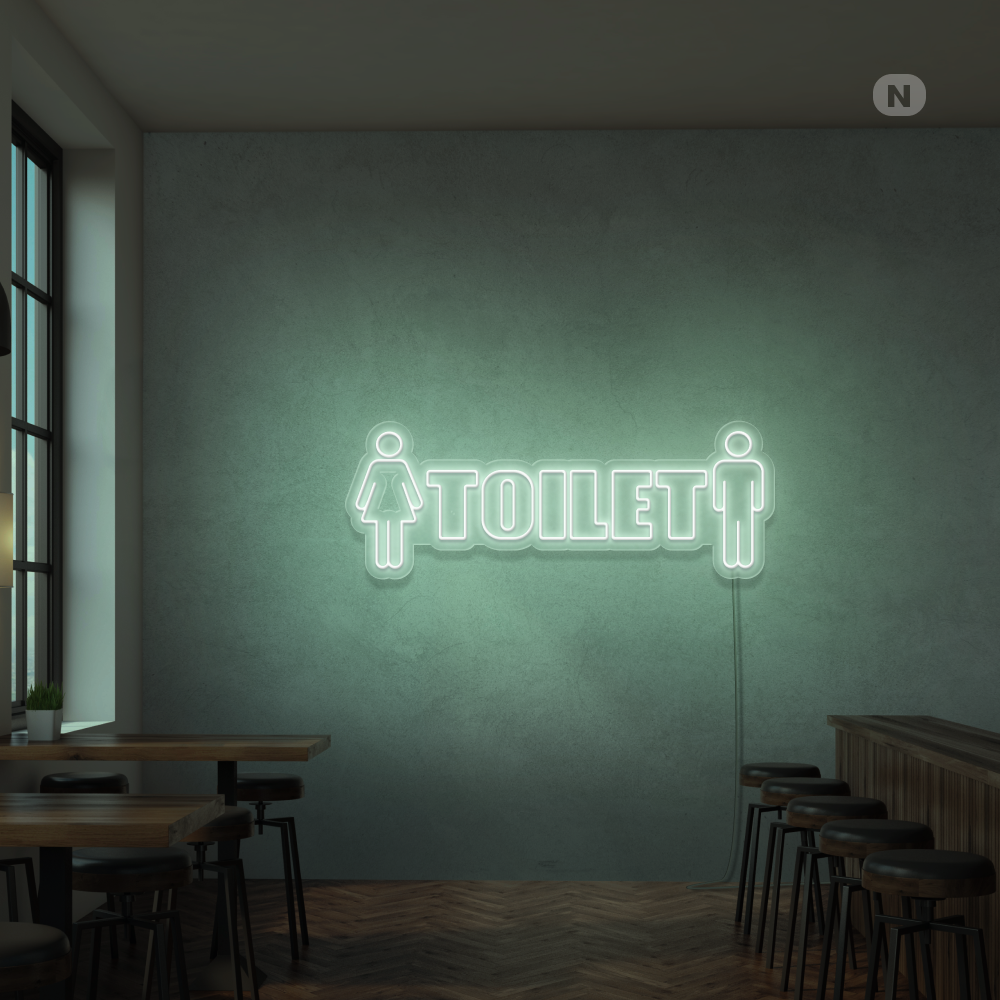 Cartel neon Toilet