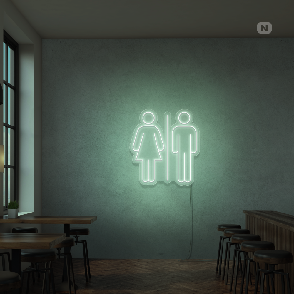 Cartel neon Toilet