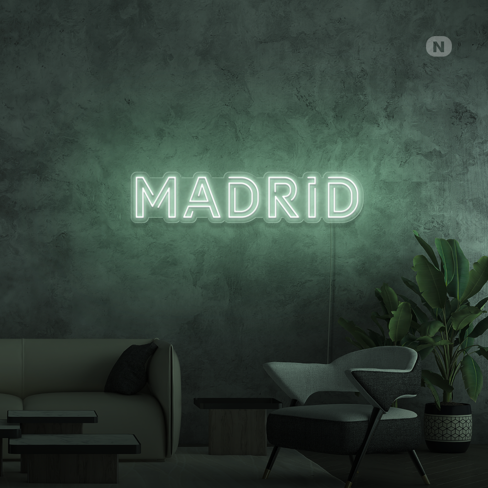 Cartel Neon Madrid
