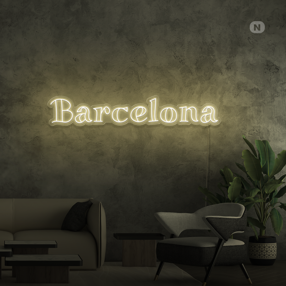 Cartel Neon Barcelona