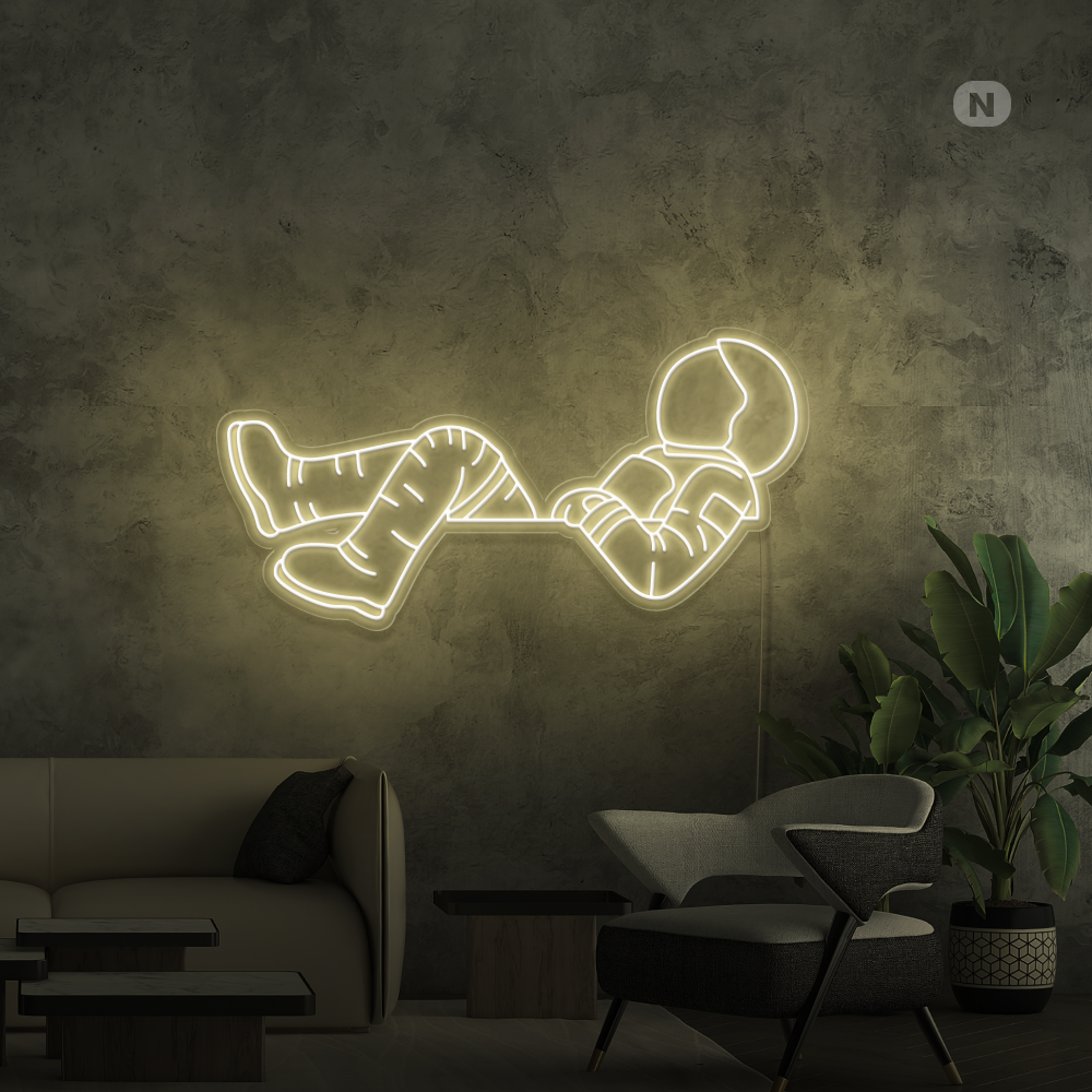 Cartel neon Astronauta