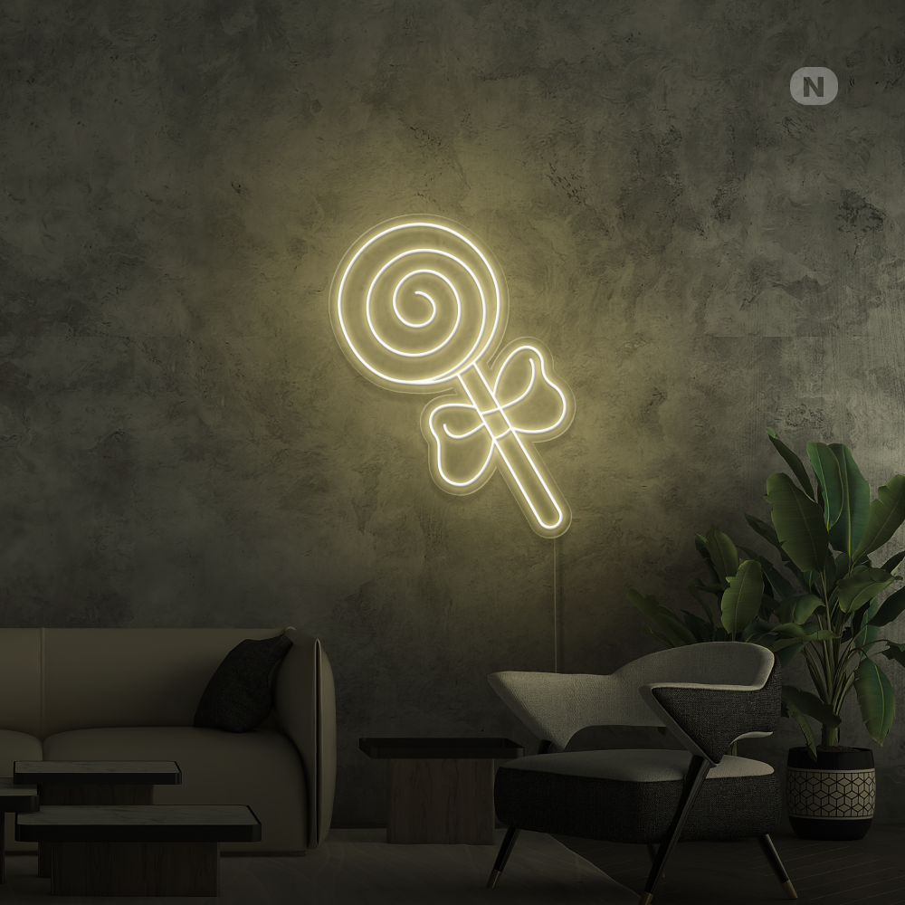 Cartel neon Piruleta