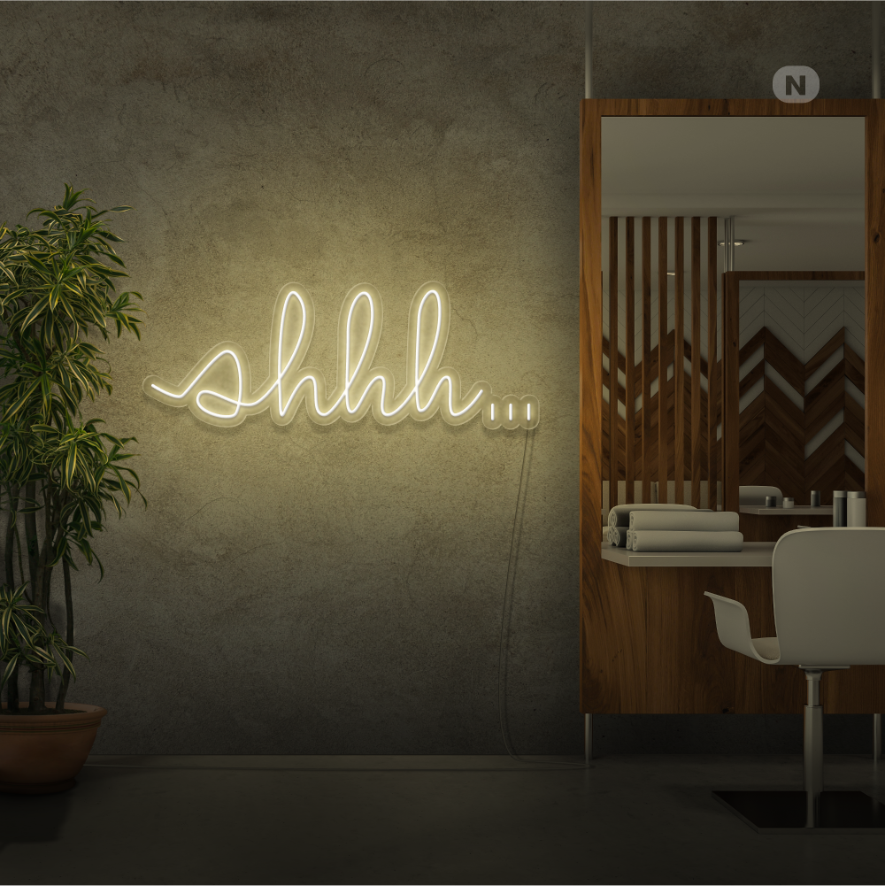 Cartel neon Shhh