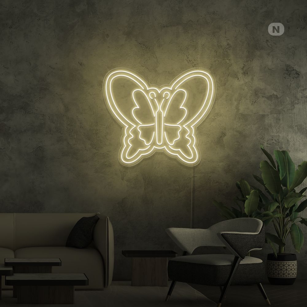 Cartel neon Mariposa
