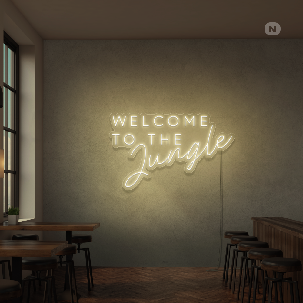 Cartel neon Welcome to the Jungle