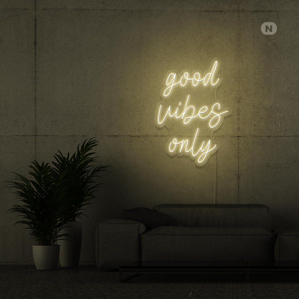 Cartel neon Good Vibes Only
