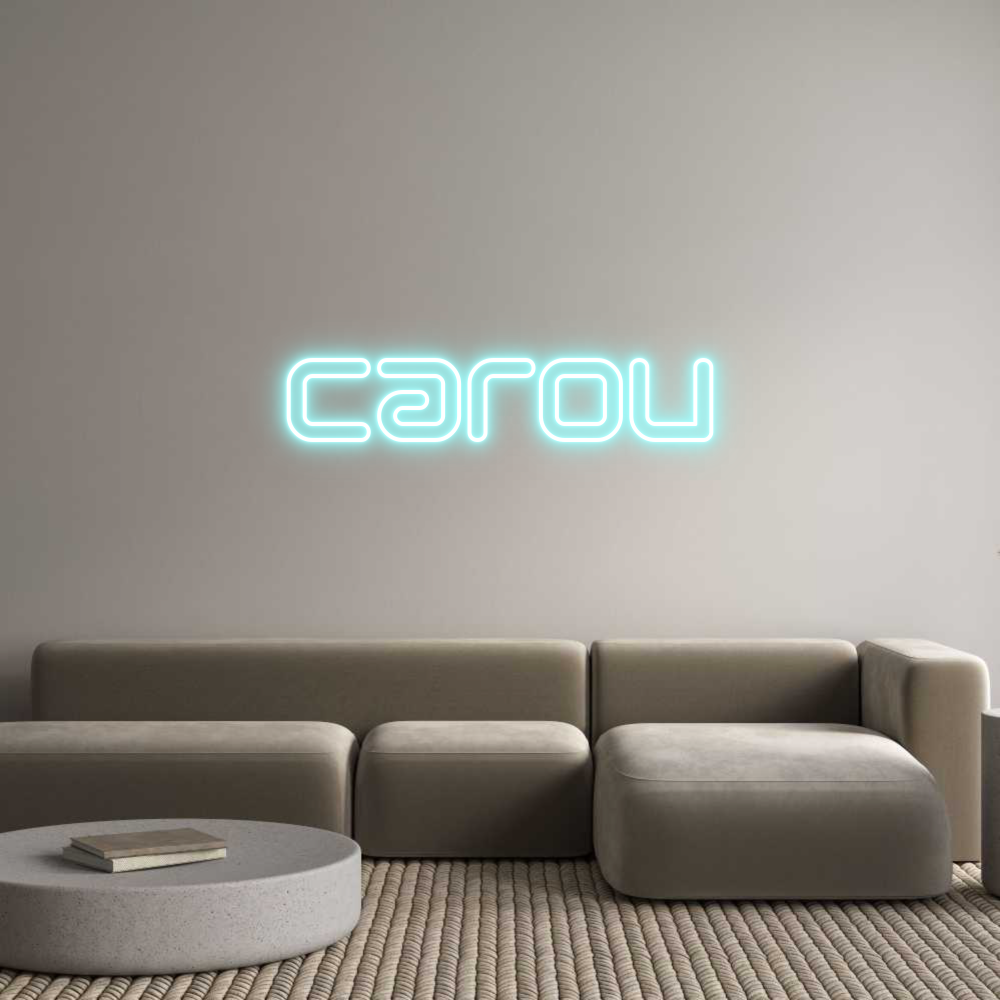 Neon personalizado: Carou