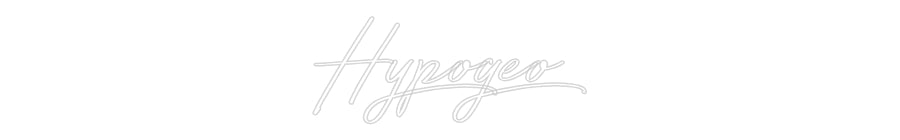 Neon personalizado: Hypogeo
