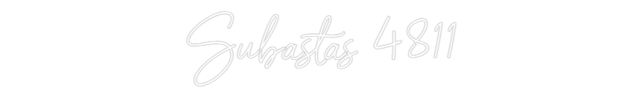 Neon personalizado: Subastas 4811