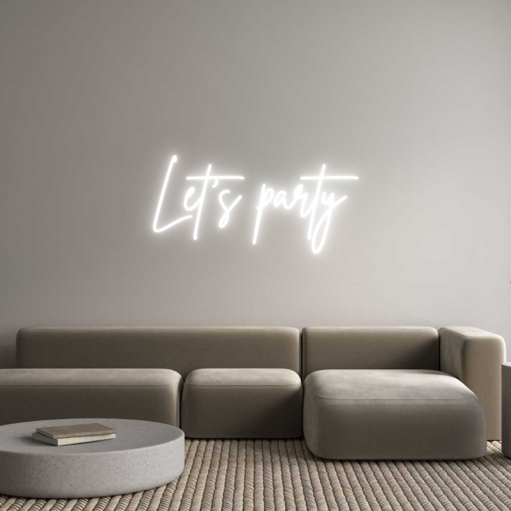 Neon personalizado: Let's party