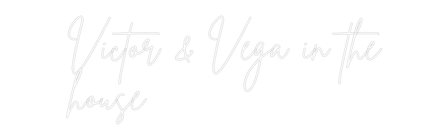 Neon personalizado: Victor & Vega...