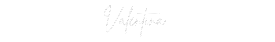 Neon personalizado: Valentina
