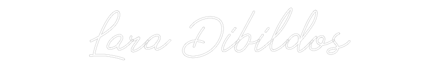 Neon personalizado: Lara Dibildos